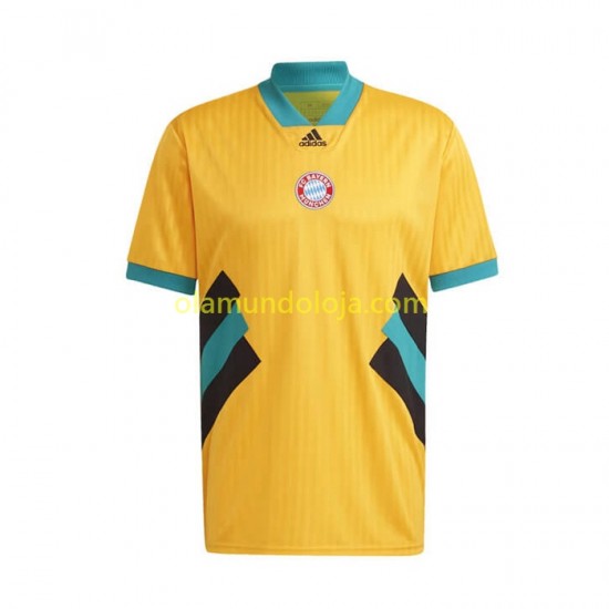Camisola Bayern de Munique Icon Retro Homem Equipamento Primeiro 2022-2023 Manga Curta